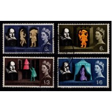 Shakespeare festival - svovlpræparat streger - komplet sæt  - stemplet.